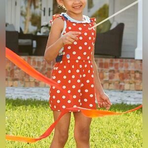 Matilda Jane Most Magical day Red Polka Dot Girls' Romper Size 4